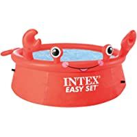 Intex 26100NP - Piscina hinchable - Piscina para niños- 183x51 cm- 880 litros- Piscina diseño cangrejo- color rojo…